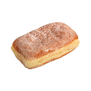 Frisch gebackenes Fasnachtsküchle mit Zucker bestreut.