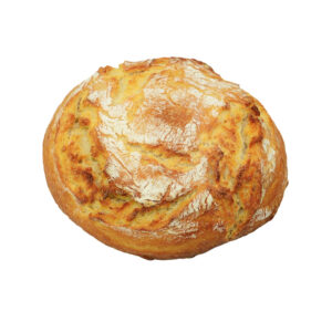 Frisch gebackenes Kartoffelweck-Hell mit knuspriger Kruste und rustikaler Optik.