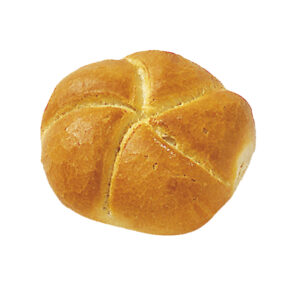 Frisch gebackenes Kaiserbrötchen mit knuspriger Kruste und weicher Krume.